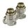 Узел нижнего подключения TIM  1/2"x3/4" (Угловой), Мультифлекс: Угловой , фото 