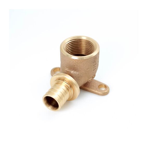 Угольник настенный с коротким нарезным патрубком Rehau 25-Rp 3/4