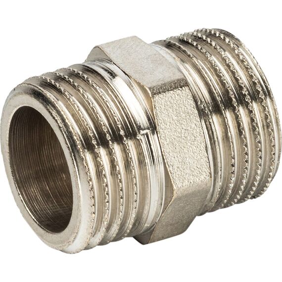 STOUT Ниппель НН 1/2" никелированный SFT-0004-001212