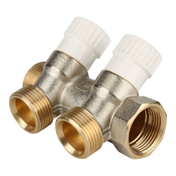 Коллектор STOUT распределительный 3/4", 2 отвода 3/4"ЕК