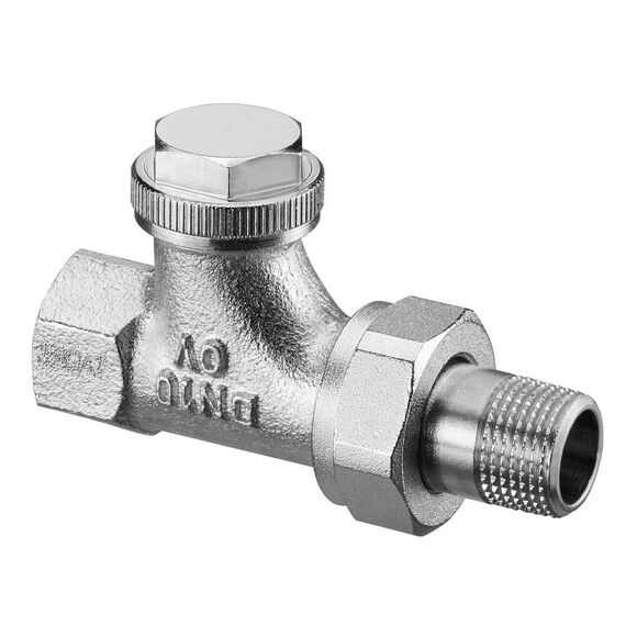 Oventrop Combi 3 вентиль на обр. подводку Ду15, 1/2", PN10, прямой, бронза/латунь, никелир.