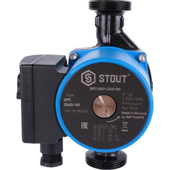 Циркуляционный насос STOUT 25/40-180