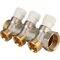 Коллектор STOUT распределительный 1", 3 отвода 3/4"ЕК